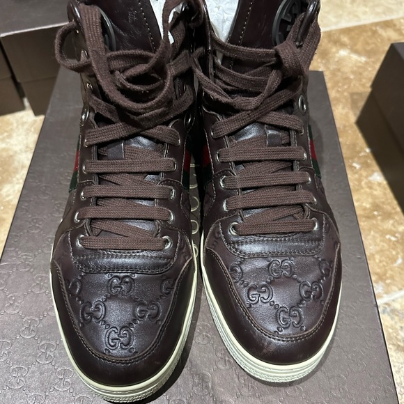 COPY - Men’s Gucci hightop Guccissima sneakers size 8 - Picture 3 of 16